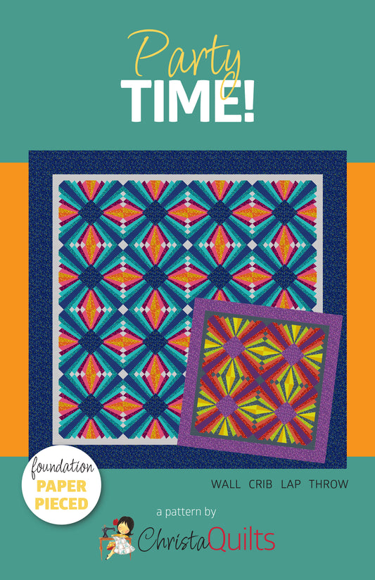 CQ138 Party Time Quilt Pattern Wholesale - Minimum Purchase of 3 per pattern
