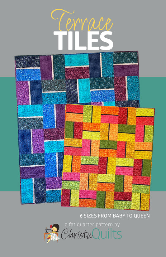 CQ126 Terrace Tiles Quilt Pattern Wholesale - Minimum Purchase of 3 per pattern