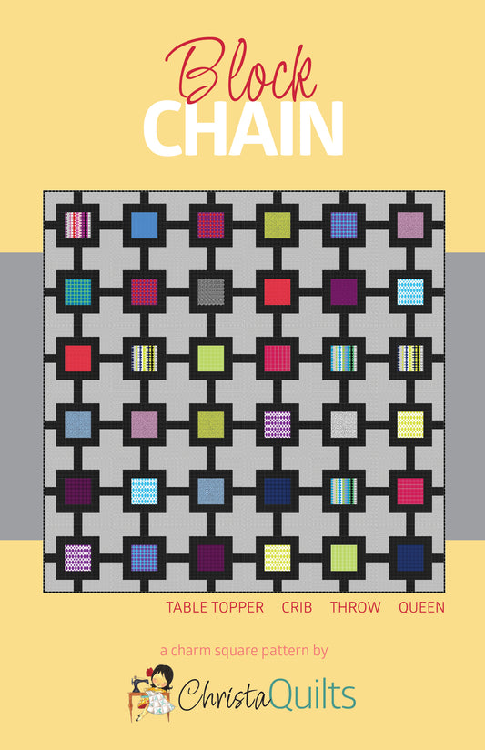 CQ127 Block Chain Quilt Pattern Wholesale - Minimum Purchase of 3 per pattern