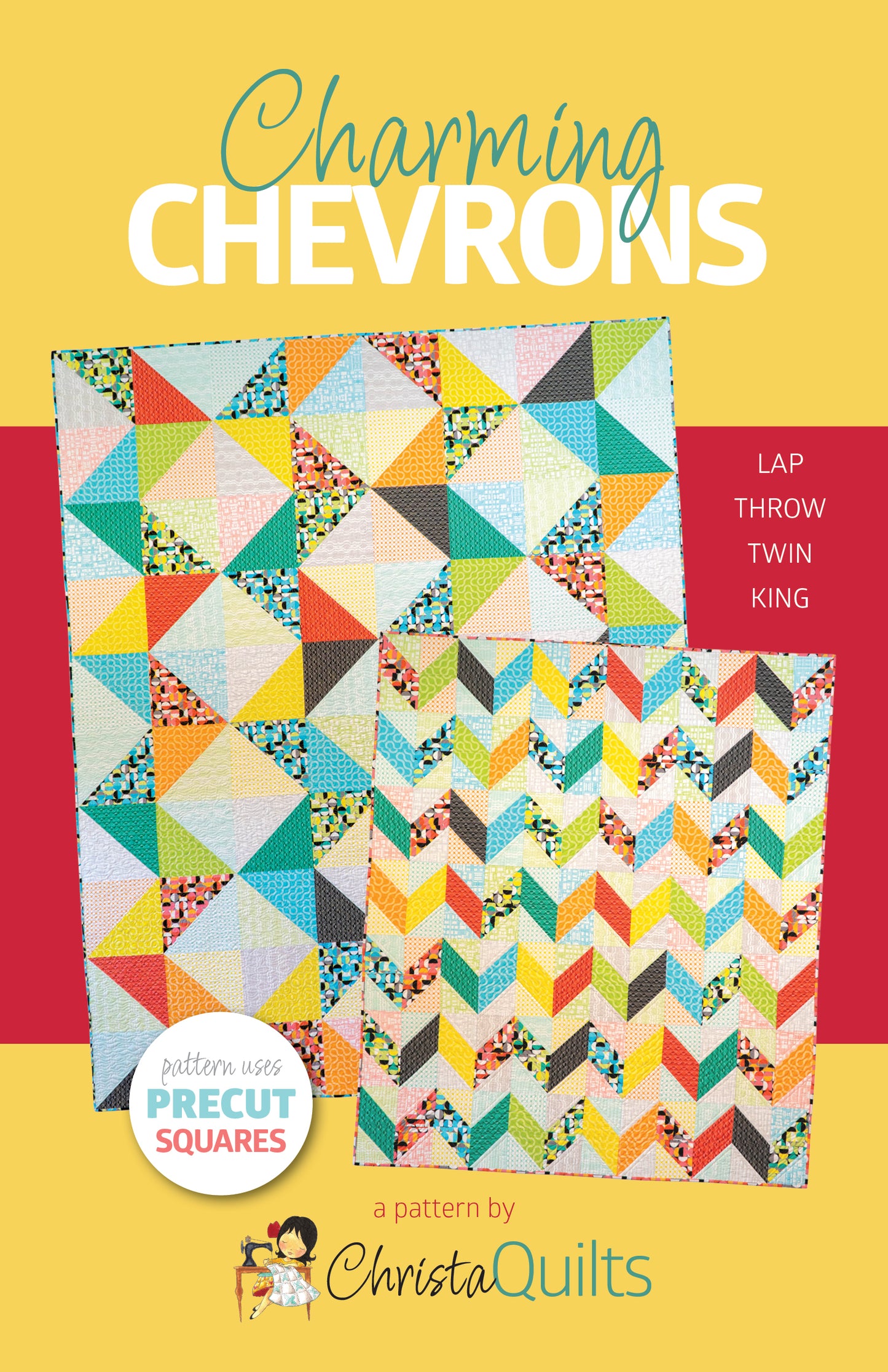 CQ129 Charming Chevrons Quilt Pattern Wholesale  - Minimum Purchase of 3 per pattern
