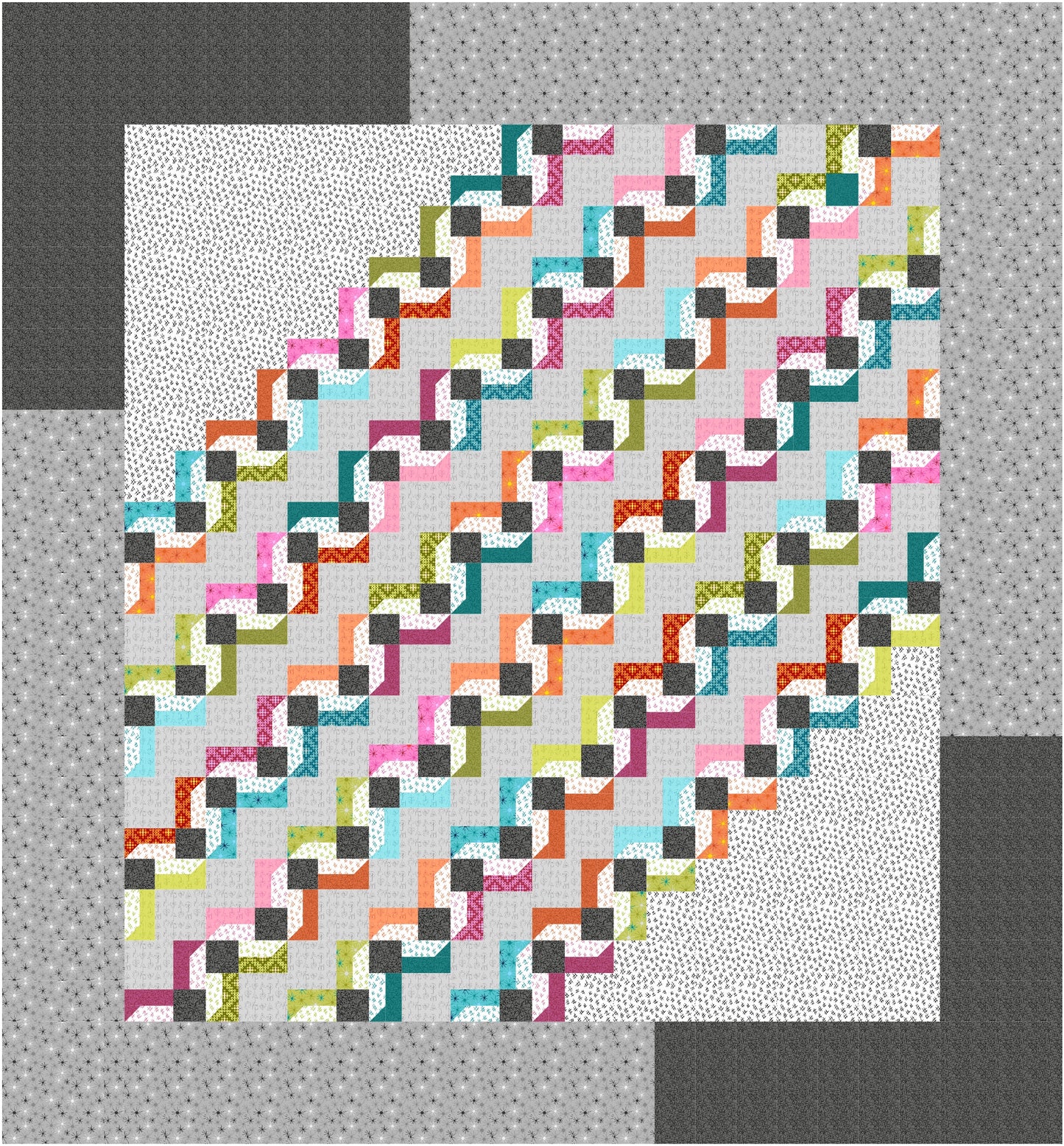 CQ130 Interlinked Quilt Pattern Wholesale - Minimum Purchase of 3 per pattern